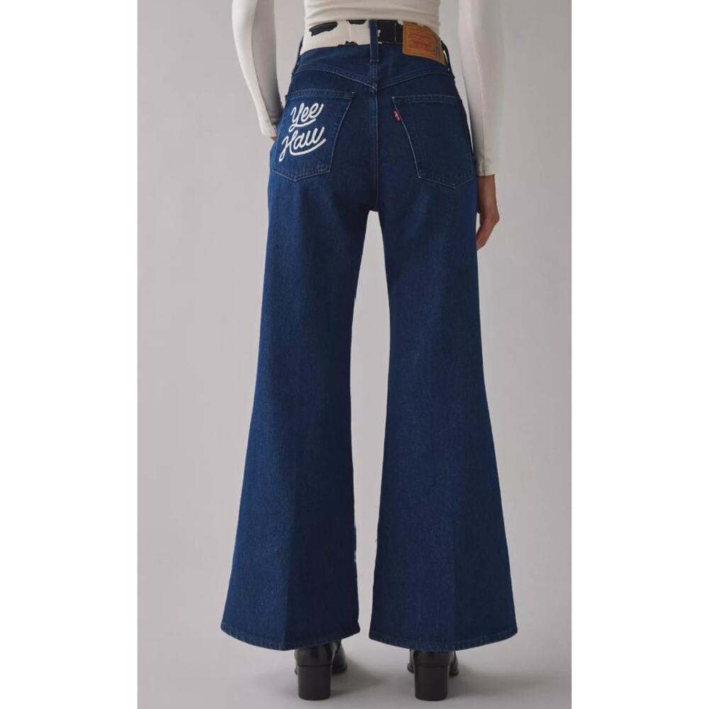 Levi’s Pixar Toy Story Jessie Western Ribcage Bell Flare Jean Women 29 Cowgirl - Picture 3 of 16